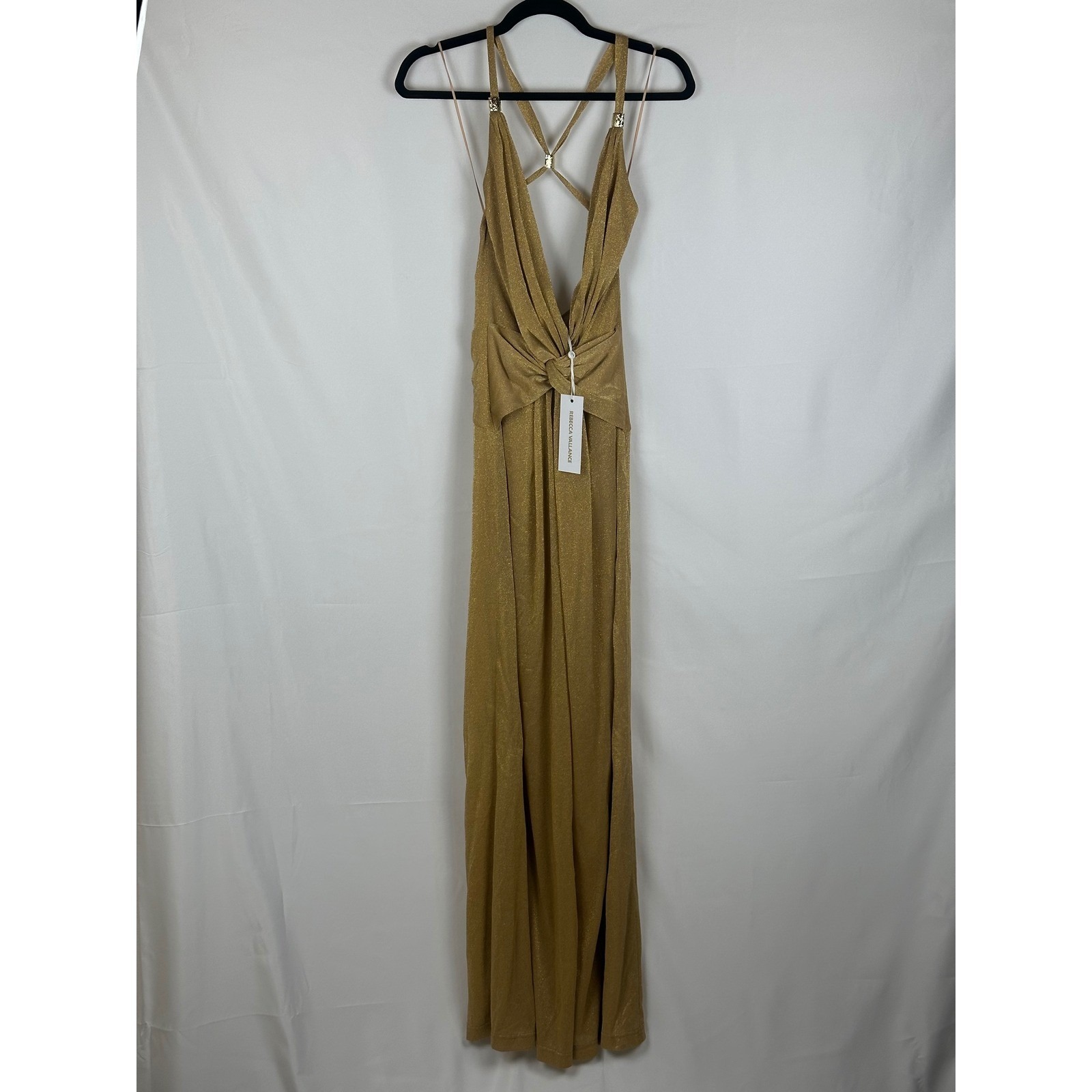 Rebecca Vallance Gold Maxi Dress